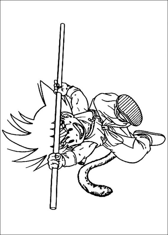 Plansa de colorat cu Dragon Ball Z 2 12
